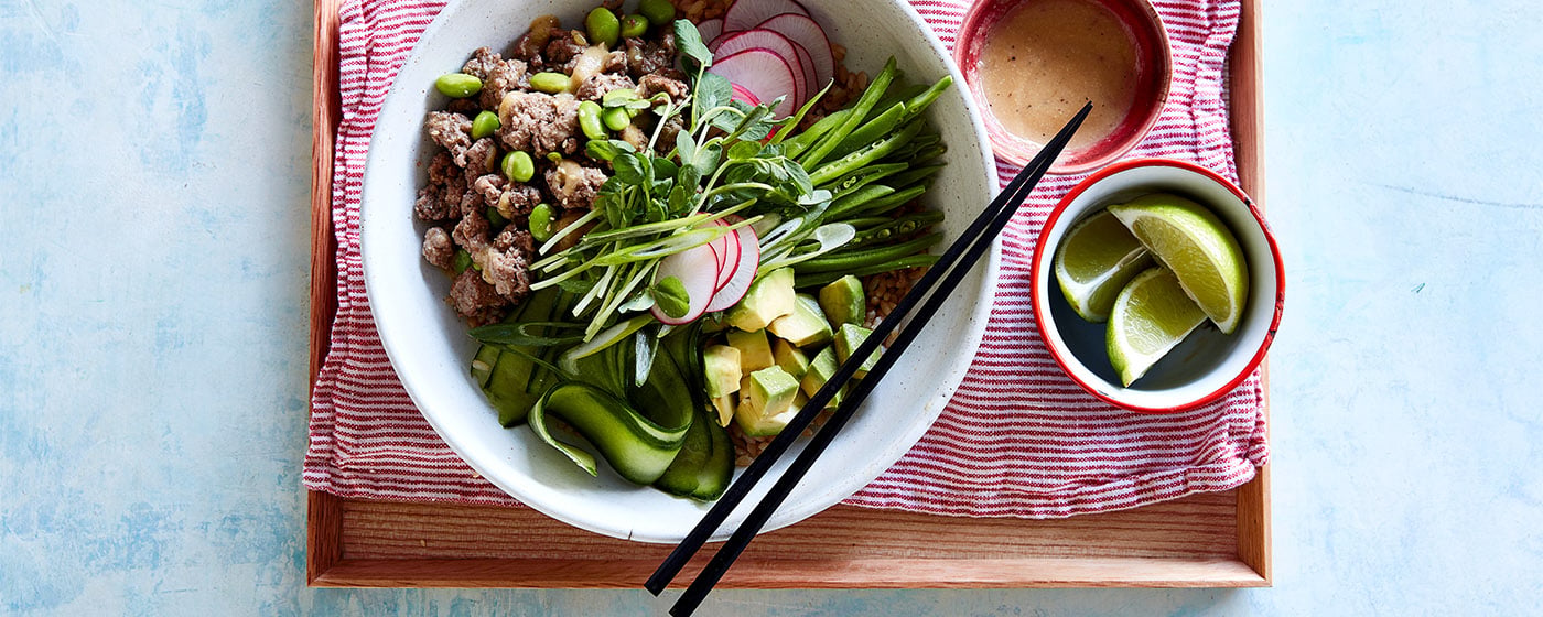 Japanese miso lamb bowl recipe | Australian Lamb - Recipes, Cooking Tips and More