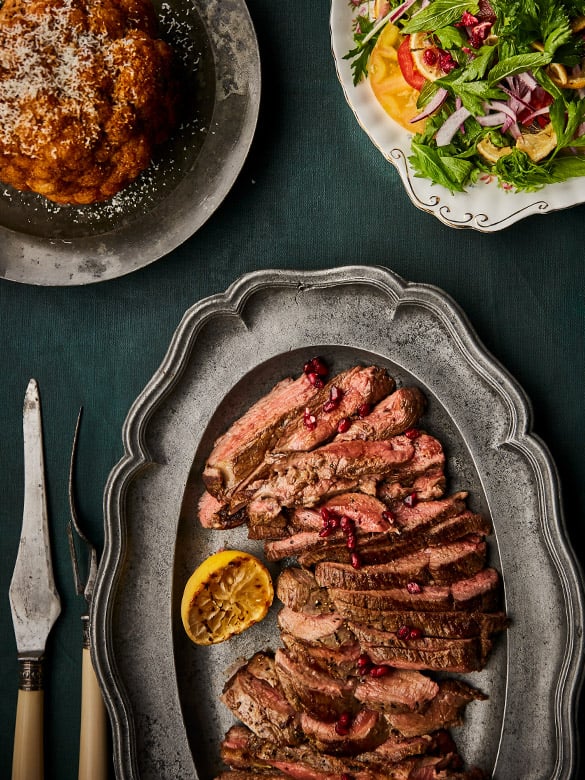 Butterflied Lamb Leg, Cauliflower & Zesty Salad