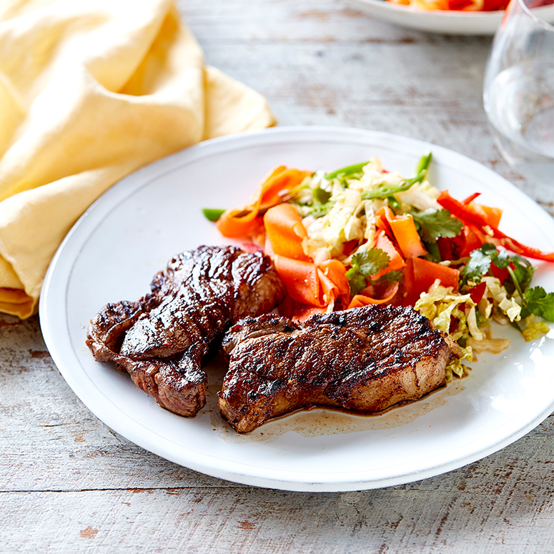 Lamb rump steaks with Chinese-style salad recipe | Australian Lamb - Recipes, Cooking Tips and More