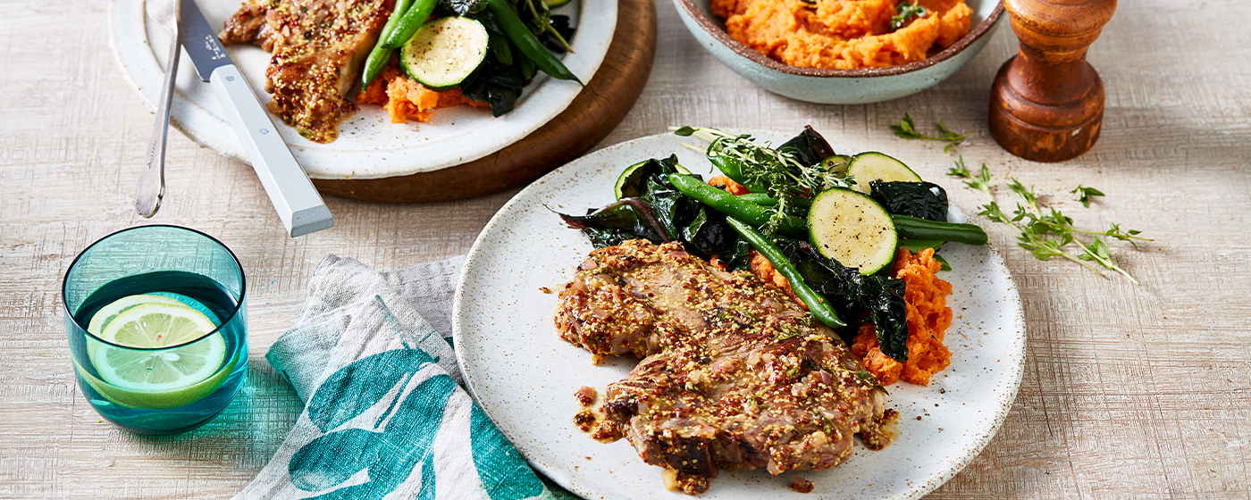 Mustard, Lemon and Thyme Lamb Chops | Australian Lamb - Recipes, Cooking Tips and More