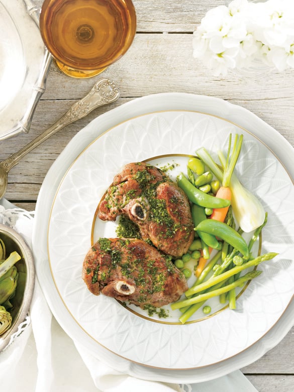 Lamb chump chops with rosemary and thyme