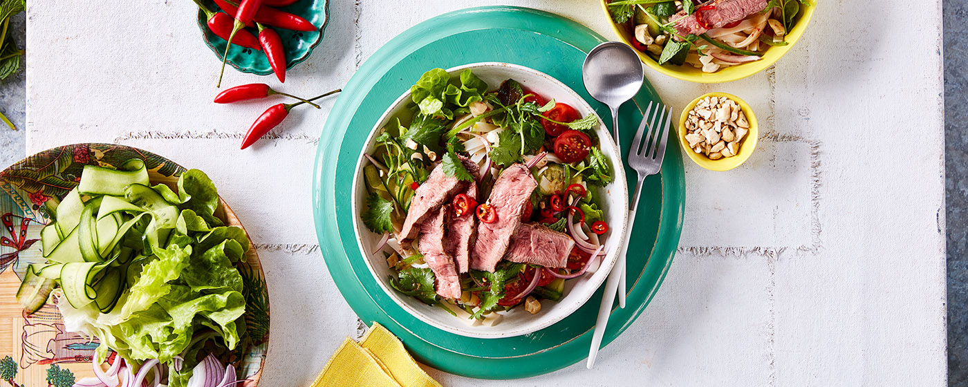 Spicy Thai lamb and noodle salad recipe | Australian Lamb - Recipes, Cooking Tips and More