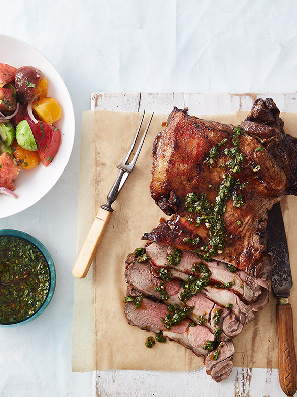 Butterflied Lamb Leg with Zesty Garlic Chermoula