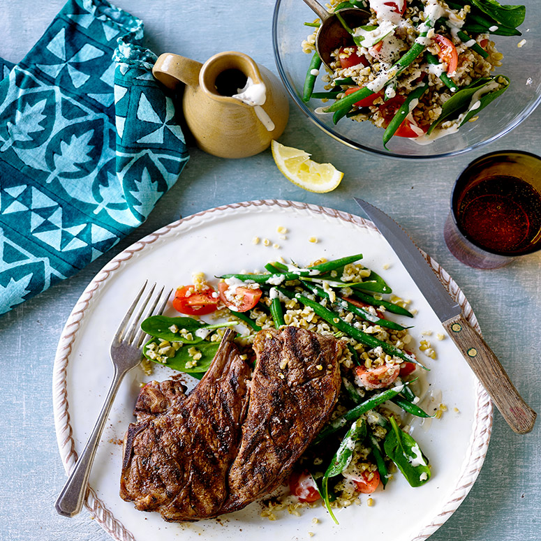 Syrian-spiced lamb chops with green bean salad recipe | Australian Lamb - Recipes, Cooking Tips and 