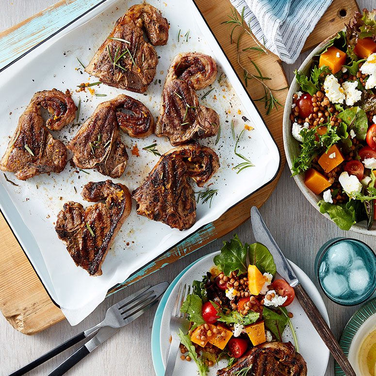 Orange and Rosemary Lamb Loin Chops | Australian Lamb - Recipes, Cooking Tips and More