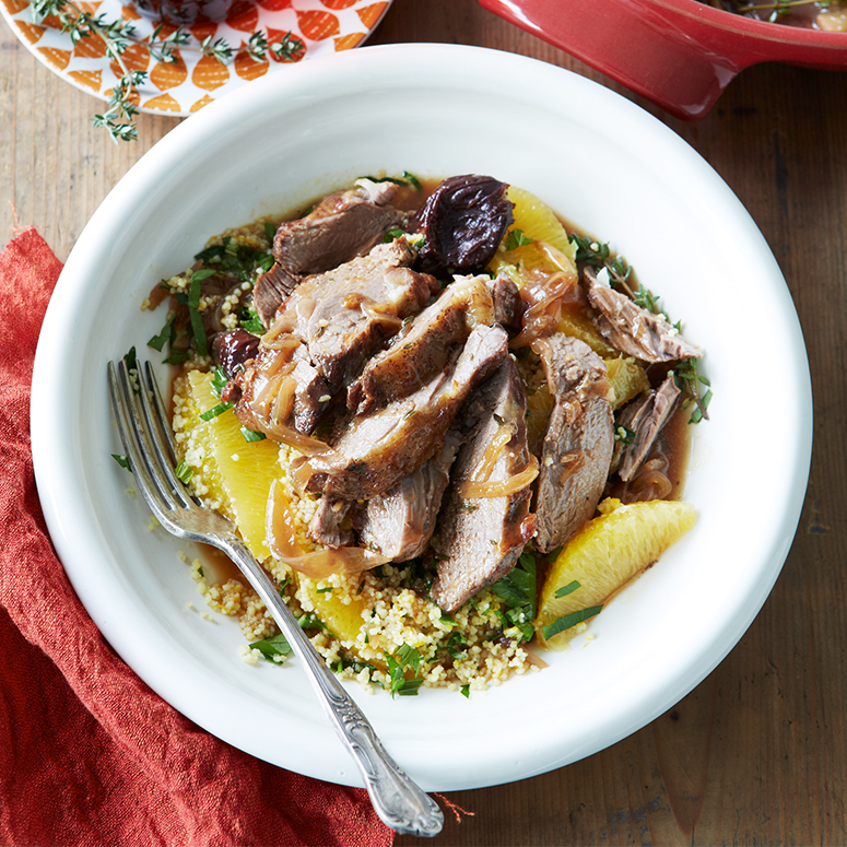 Lamb mini rump pot roast with orange and herb couscous recipe | Australian Lamb - Recipes, Cooking T