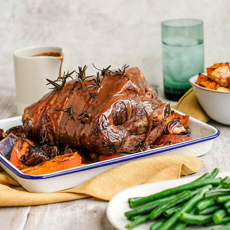 Roast lamb with chocolate pepper sauce | Australian Lamb - Recipes, Cooking Tips and More