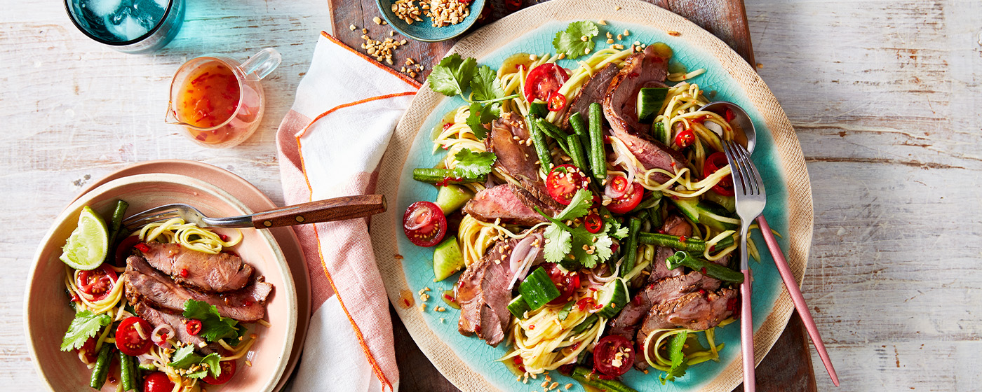 Spicy lamb leg & green mango salad | Australian Lamb - Recipes, Cooking Tips and More