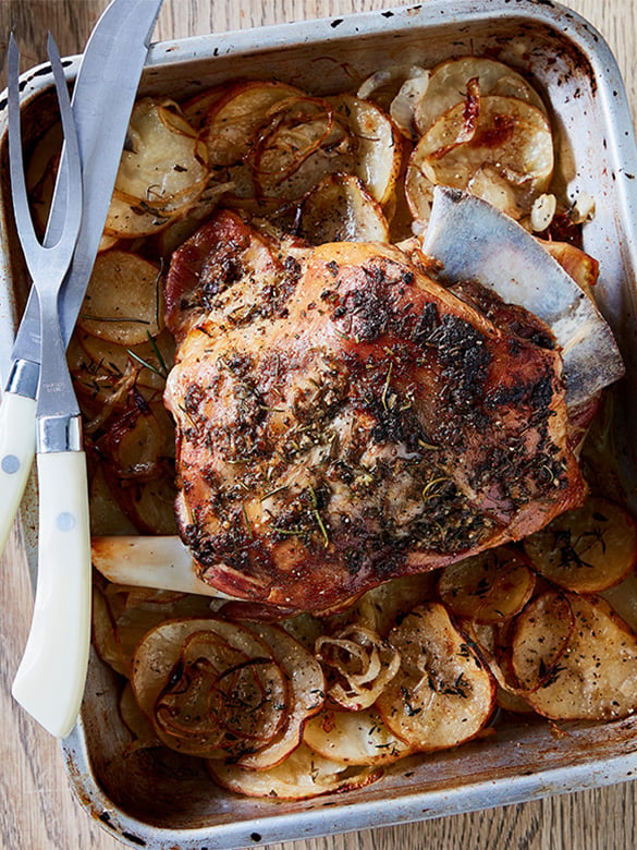 Slow Roasted Lamb Shoulder with Rosemary & Anchovy
