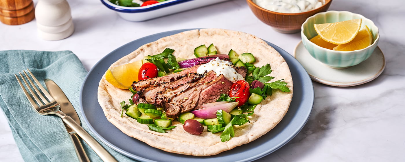 Souvlaki-Style Lamb & Salad Wraps | Australian Lamb - Recipes, Cooking Tips and More
