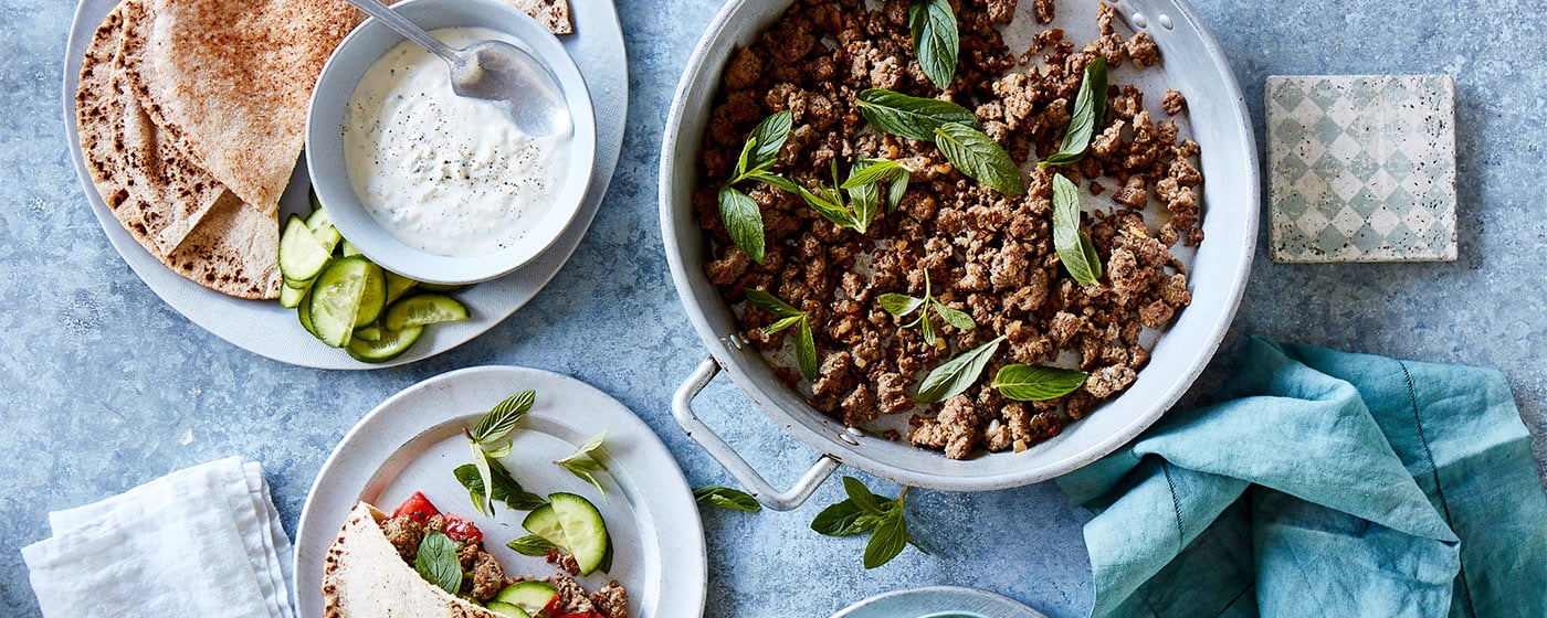 Spiced mince with tomato mint salsa recipe | Australian Lamb - Recipes, Cooking Tips and More
