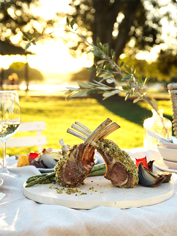 Herb crusted lamb cutlets