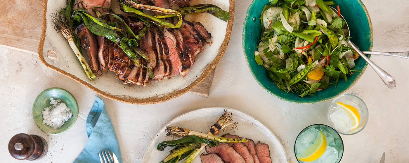 Spiced Butterflied Lamb Leg with Orange Salad | Australian Lamb - Recipes, Cooking Tips and More