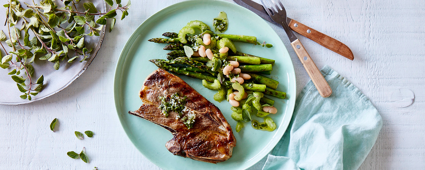 Barbecued forequarter chops with salmoriglio recipe | Australian Lamb - Recipes, Cooking Tips and Mo