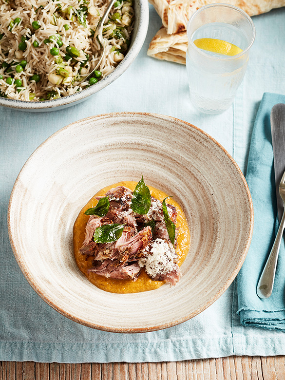 Lamb shoulder, ginger & carrot curry