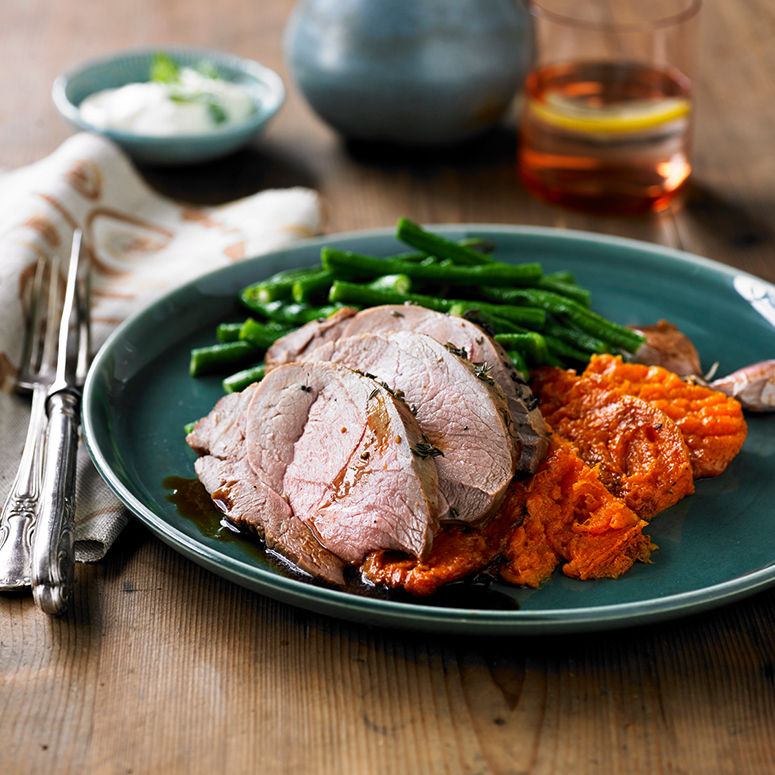 Lamb mini roast with smashed pumpkin &amp; snake beans recipe
            |
Australian Lamb - Recipes, Cooking Tips and More
