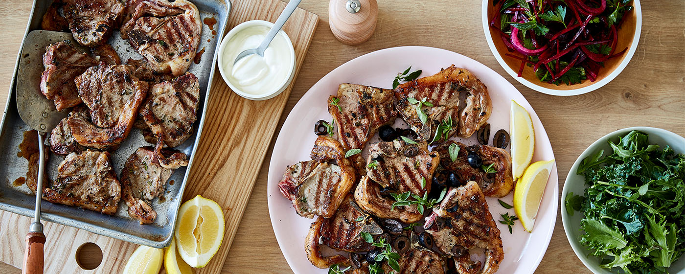 Char-Grilled Lamb Loin Chops with Beetroot Salad recipe | Australian Lamb - Recipes, Cooking Tips an