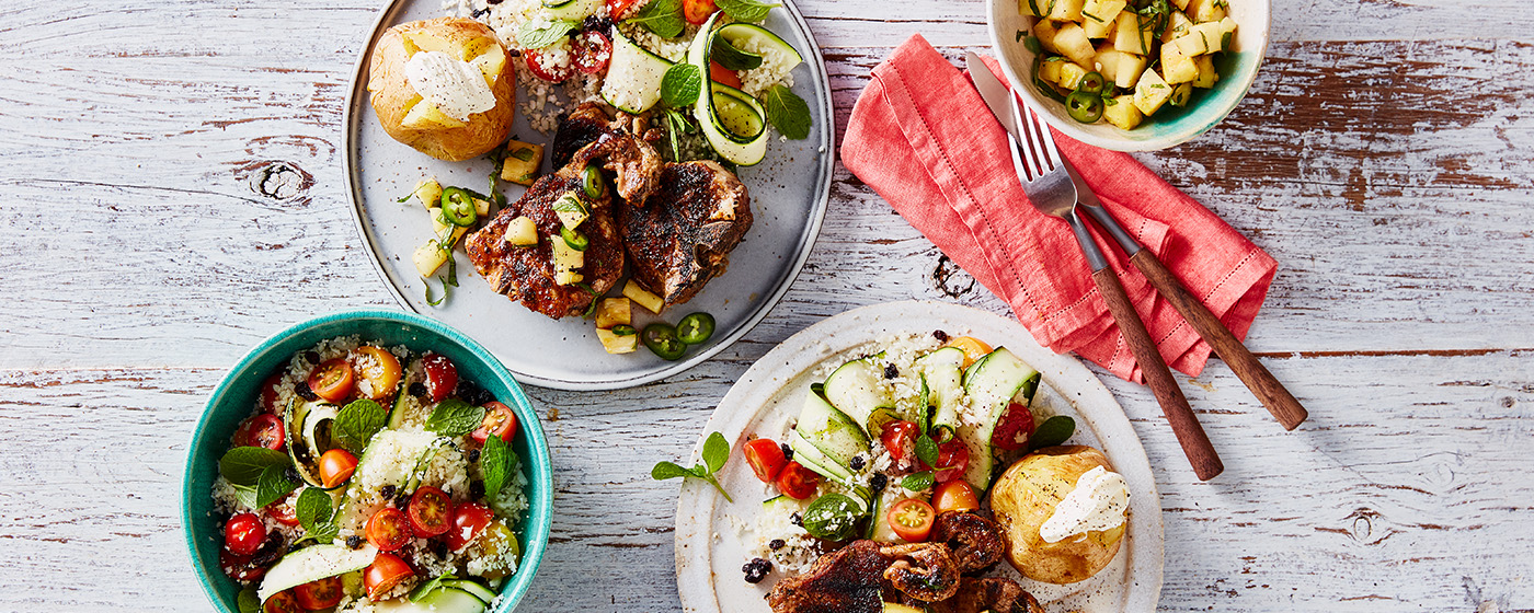 Cajun Spiced Loin Chops with Pineapple Salsa | Australian Lamb - Recipes, Cooking Tips and More