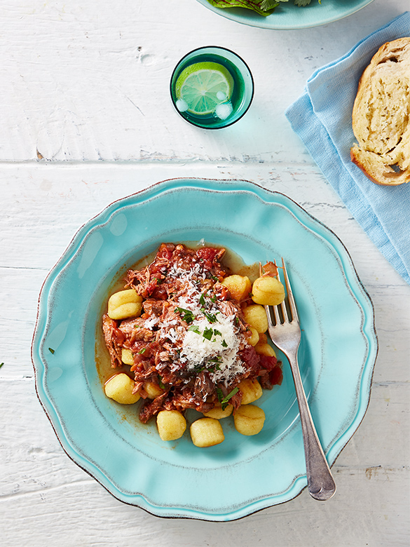 Lamb Ragu with Gnocchi and Herbs