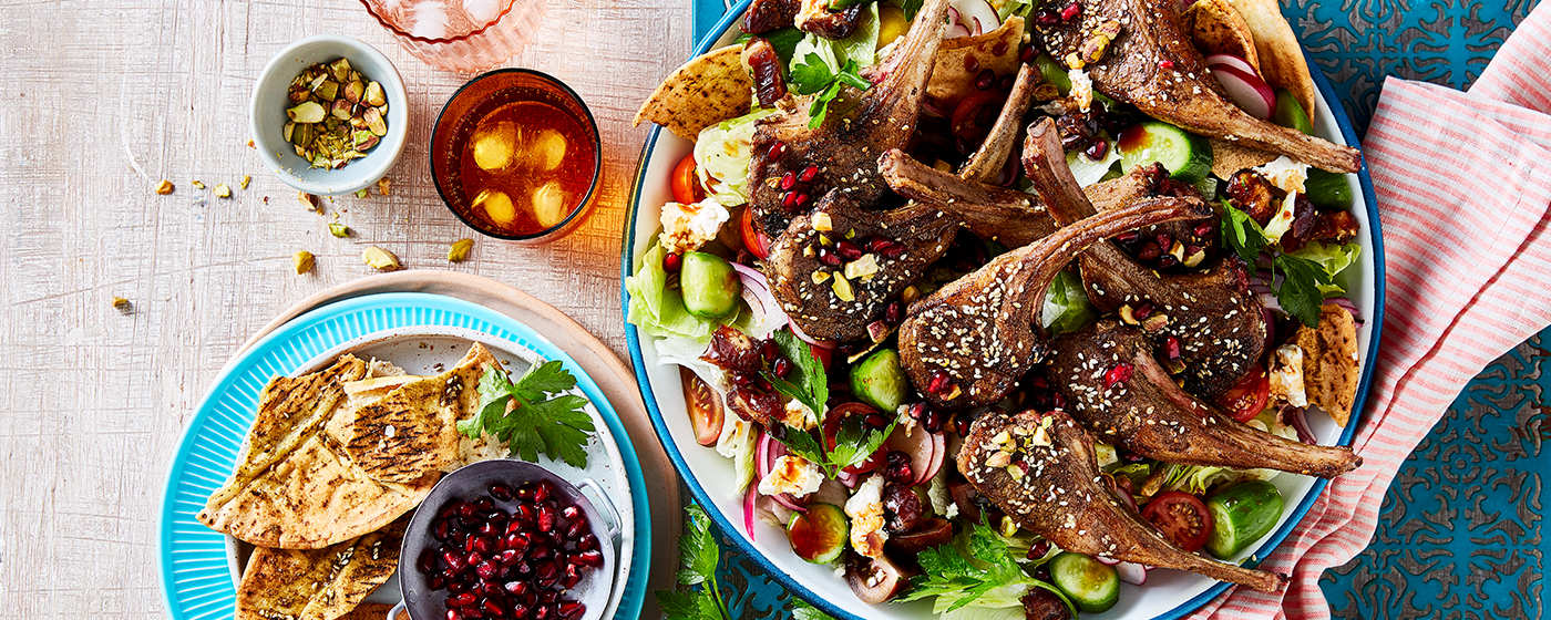 Za’atar Lamb Cutlets with Fattoush Style Salad | Australian Lamb - Recipes, Cooking Tips and More