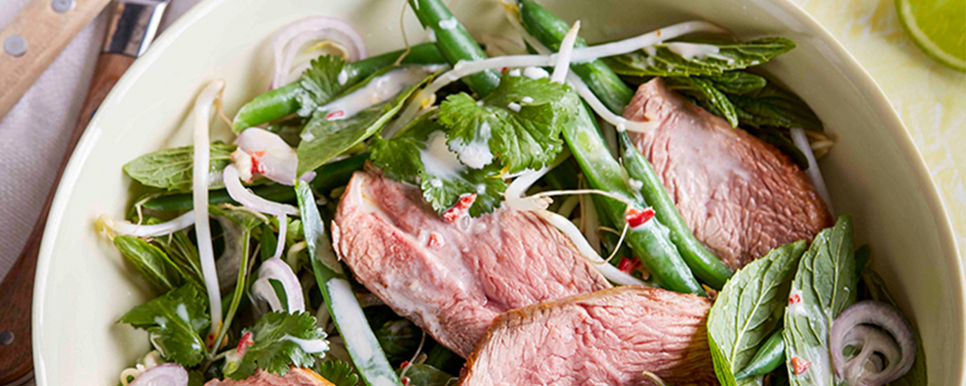 Lamb Rump Red Curry Salad recipe | Australian Lamb - Recipes, Cooking Tips and More