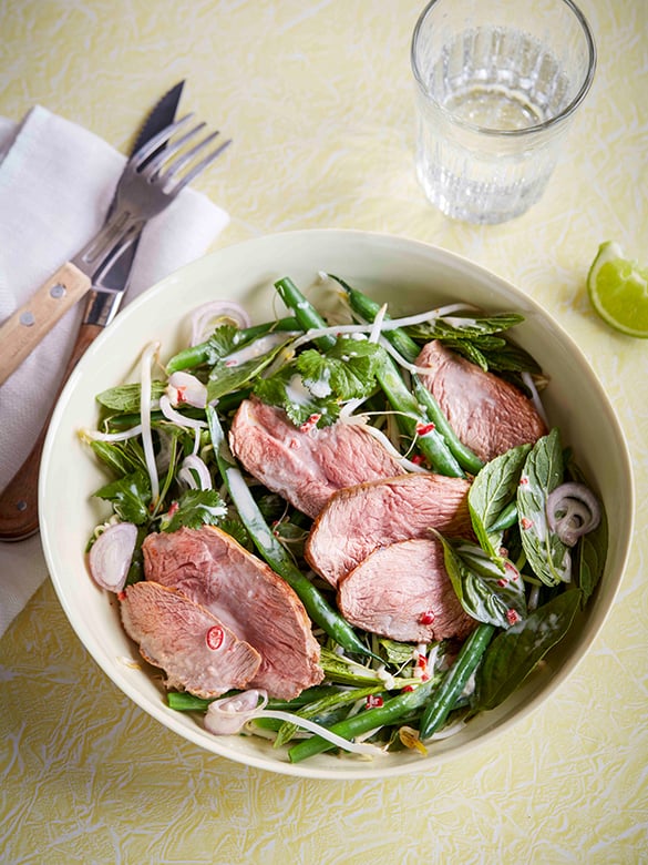 Lamb Rump Red Curry Salad