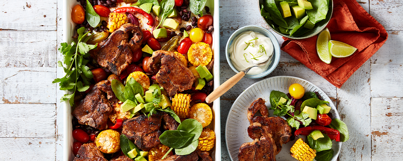 Mexican Lamb Chop Tray Bake | Australian Lamb - Recipes, Cooking Tips and More