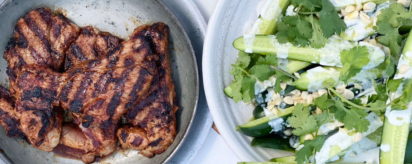Spiced Lamb Rump with Cucumber & Almond Salad | Australian Lamb - Recipes, Cooking Tips and More