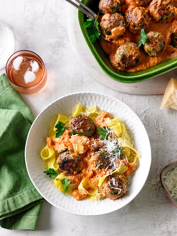 Catalan-style lamb meatballs