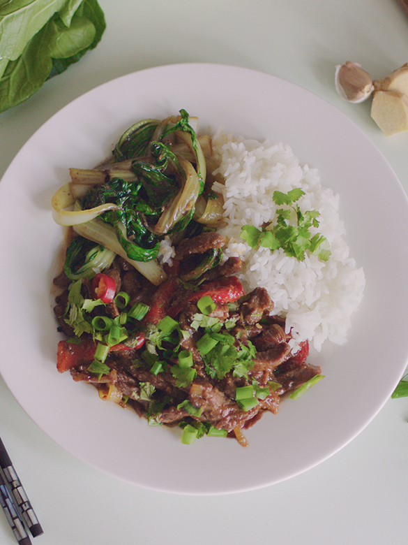 Warriors Mongolian          Lamb Stir-Fry