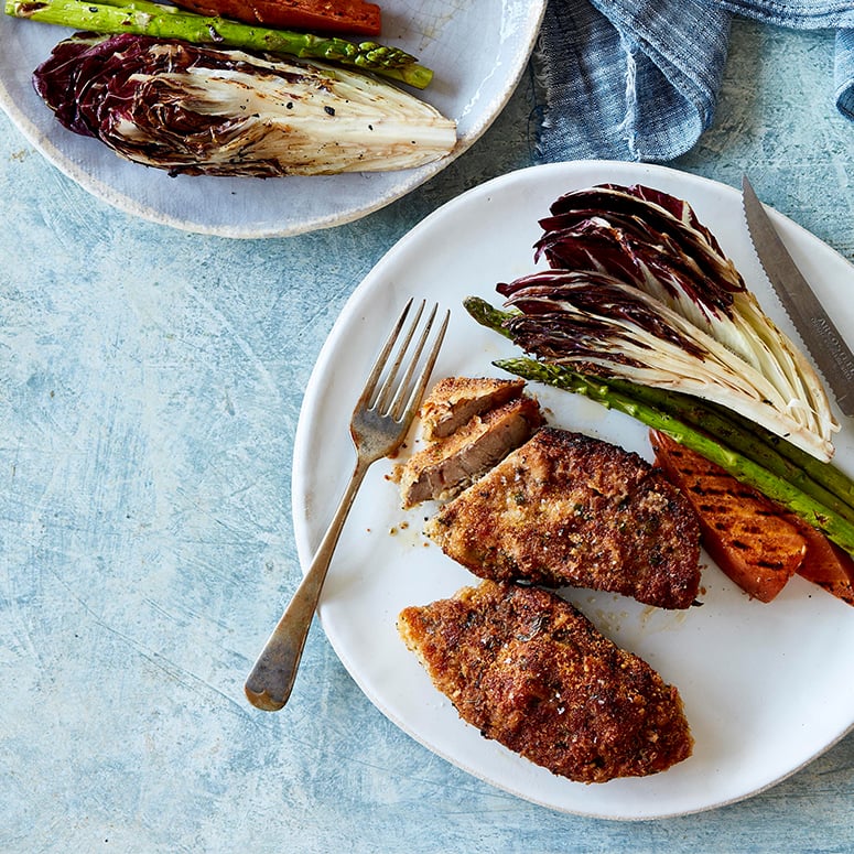 Herb, panko and parmesan crusted chump chops recipe | Australian Lamb - Recipes, Cooking Tips and Mo