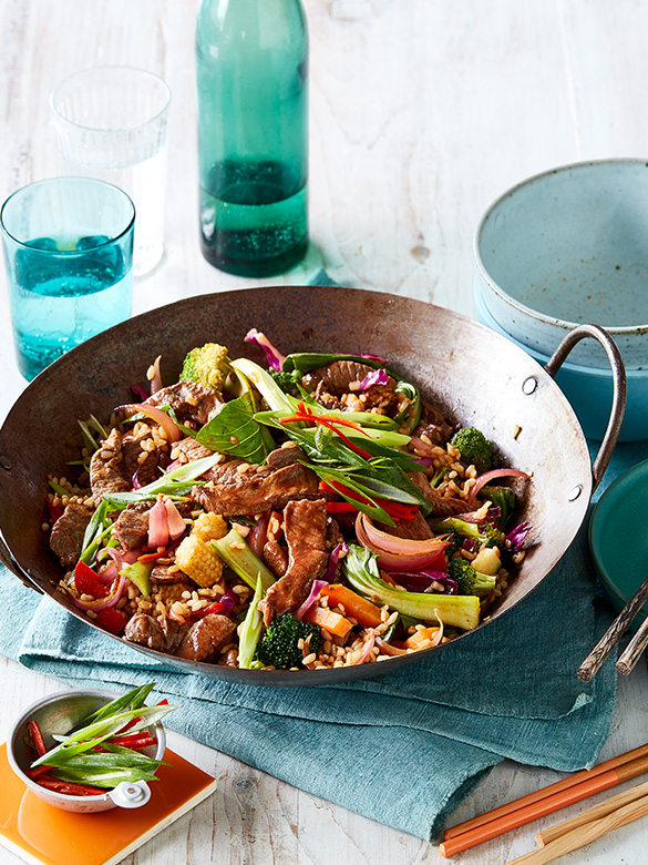 Sweet and sour lamb stir-fry