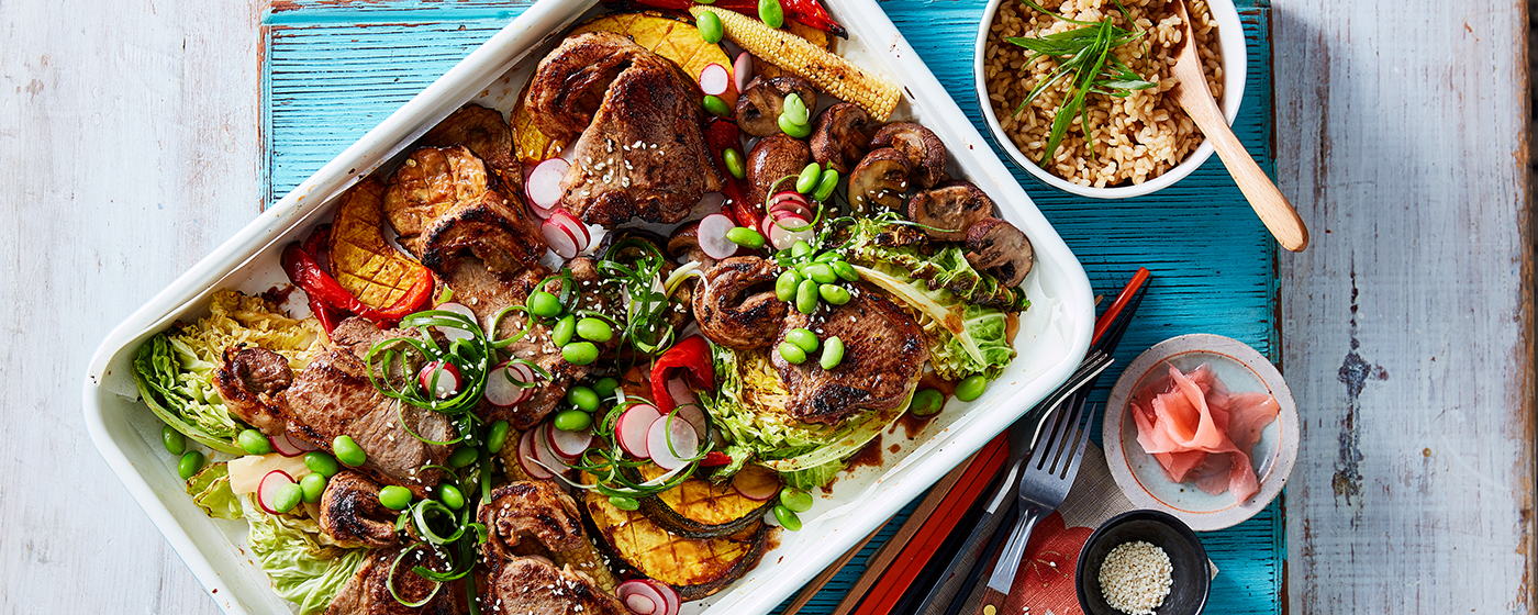 Miso Lamb Chops and Vegetable Tray Bake | Australian Lamb - Recipes, Cooking Tips and More
