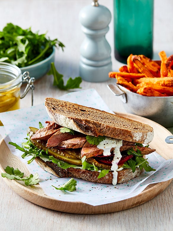 Lamb Steak Sandwich