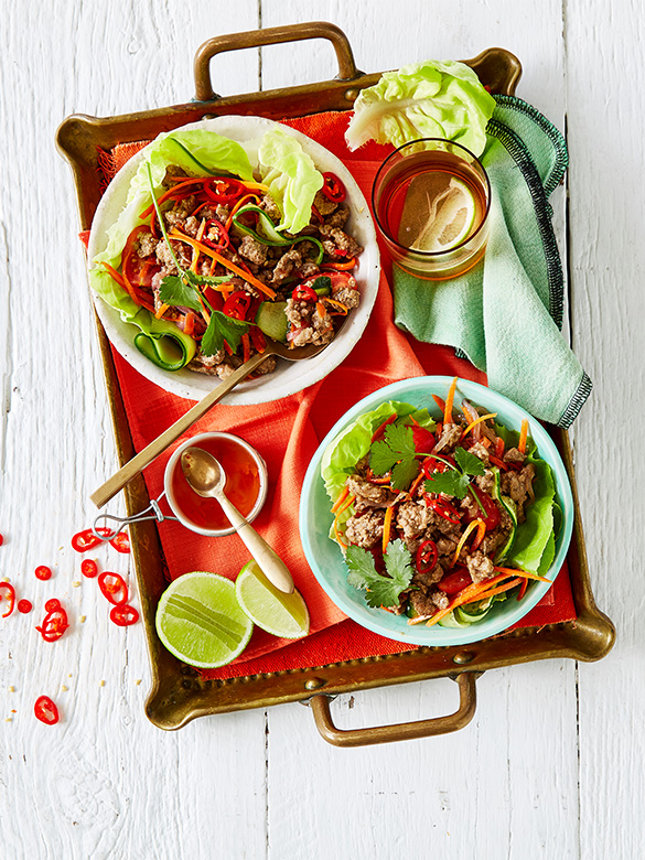 Vietnamese style lamb mince  salad