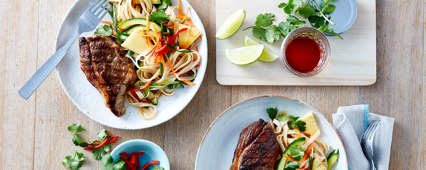 Malay Rump with Pineapple Noodle Salad
            |
Australian Lamb - Recipes, Cooking Tips and More