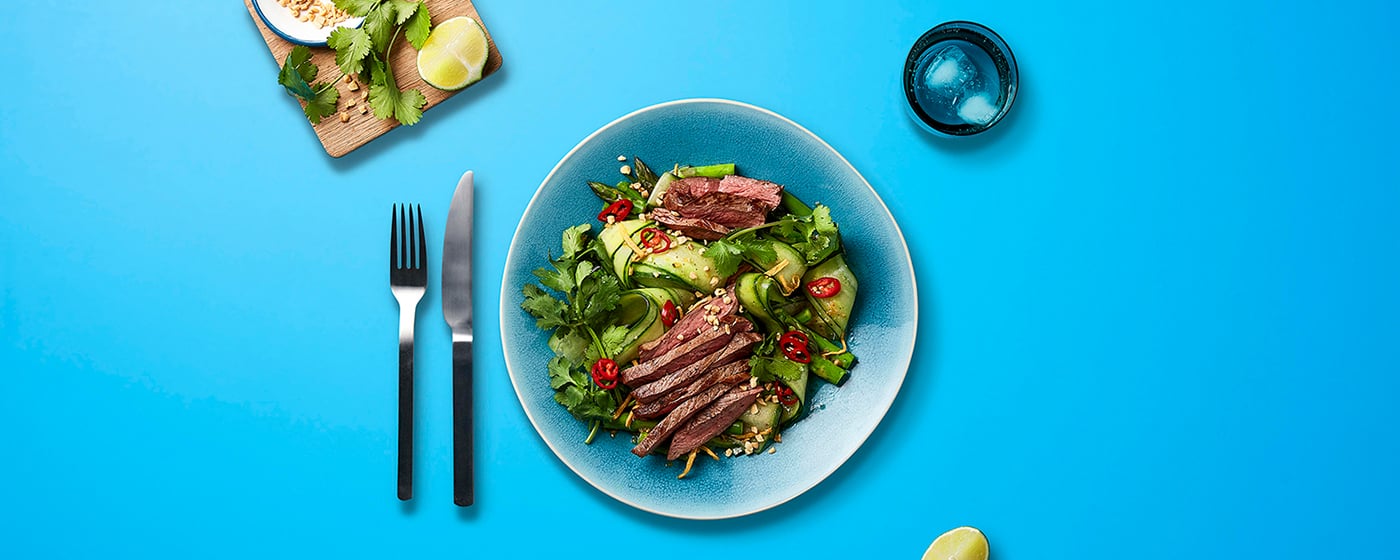 Lamb Steaks with Ginger and Cucumber Salad | Australian Lamb - Recipes, Cooking Tips and More