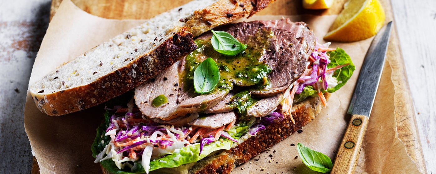 Roast Lamb Sandwich | Australian Lamb - Recipes, Cooking Tips and More